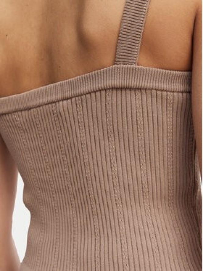 Guess Top W5YR10 Z0130 Brązowy Regular Fit