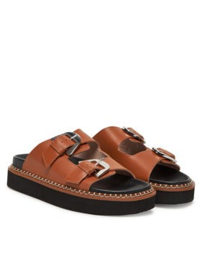 Coccinelle Klapki E4 SOF 17 03 01 Brązowy