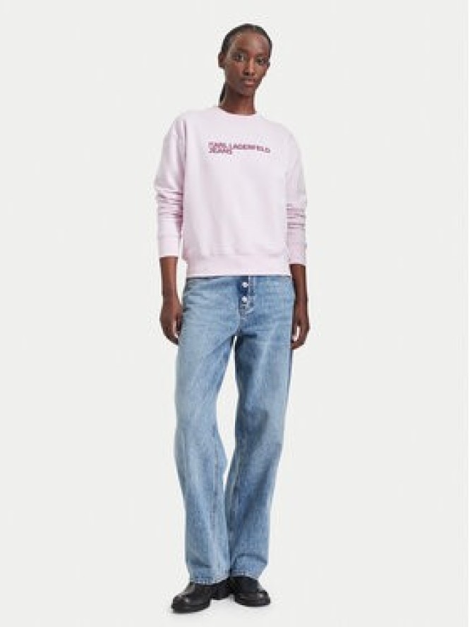 Karl Lagerfeld Jeans Bluza A1W20005 Różowy jasny Regular Fit