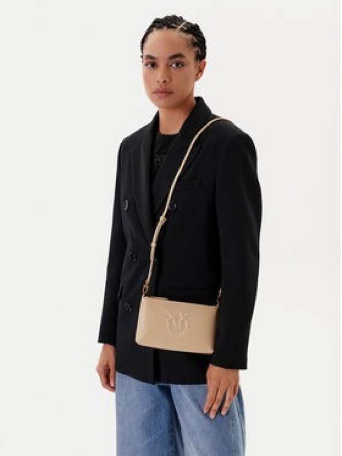 PINKO Torebka Flat Horizontal Mini PE 25 PCPL 104277 A2AN Beżowy