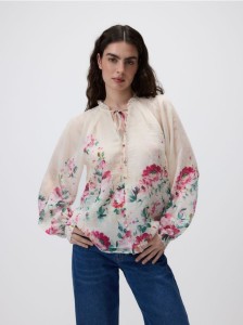 Bluzka z wiskozą - biały