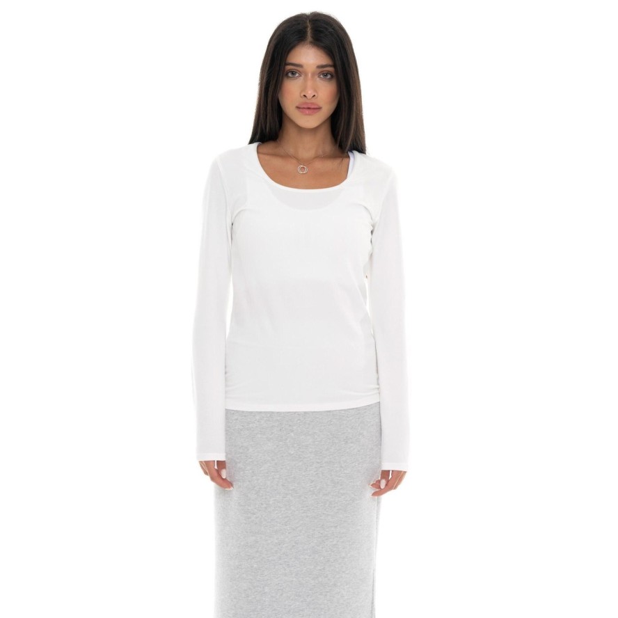 Koszulka Langärmliges Damen z Leone 1947 Nigdy bez plakietki