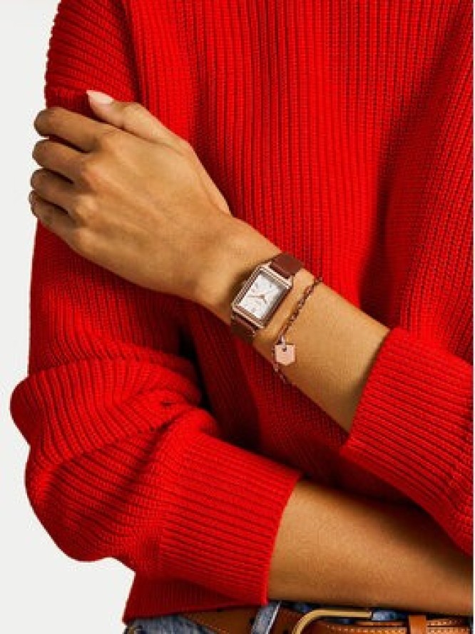 Fossil Zegarek ES5377SET Brązowy