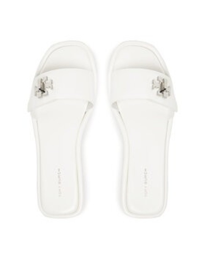 Tory Burch Klapki T Lock Slide 164676 Biały