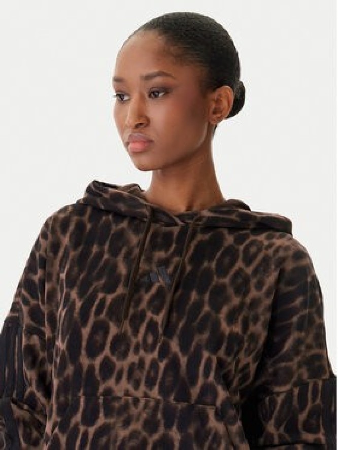 adidas Bluza Seasonal Essentials Leopard Print KH0293 Brązowy Loose Fit