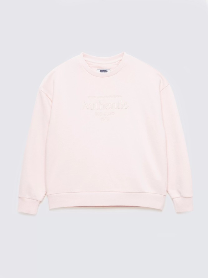 Bluza damska z haftem pudrowy róż Ellsa 600