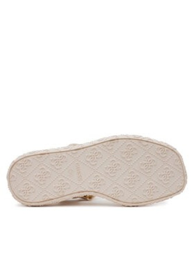 Guess Sandały FLJLAN ELE03 Écru