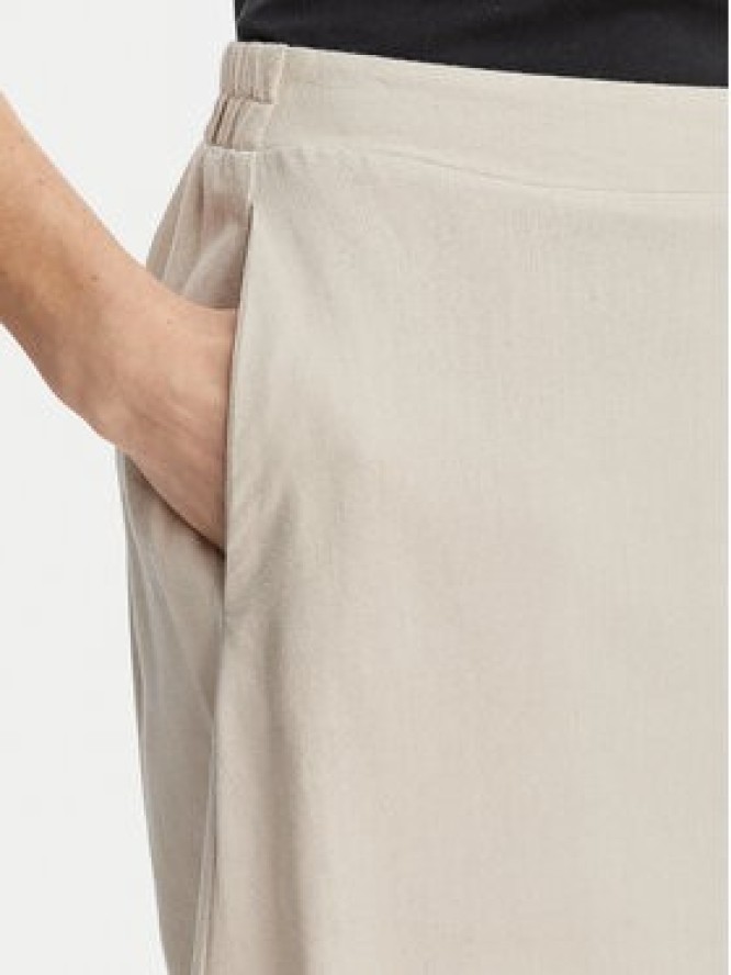 Vero Moda Spódnica midi Mymilo 10340419 Beżowy jasny Regular Fit