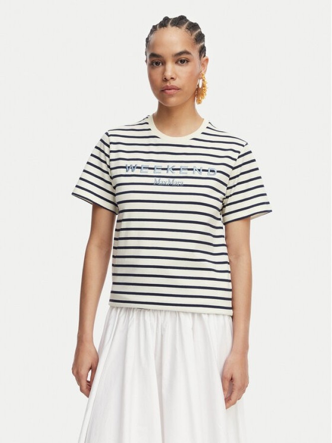 Weekend Max Mara T-Shirt Bora 2615971042 Granatowy Regular Fit