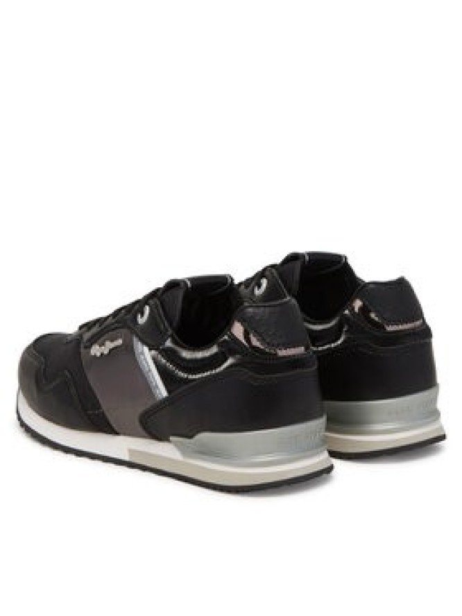 Pepe Jeans Sneakersy London Shine W PLS40046 Czarny