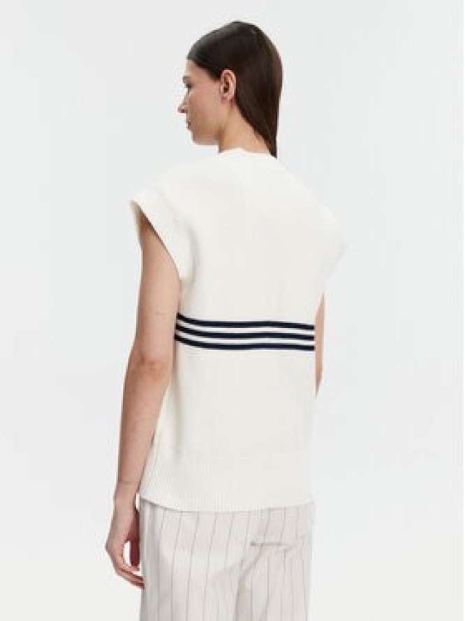 adidas Sweter 3-Stripes JJ3486 Biały Loose Fit