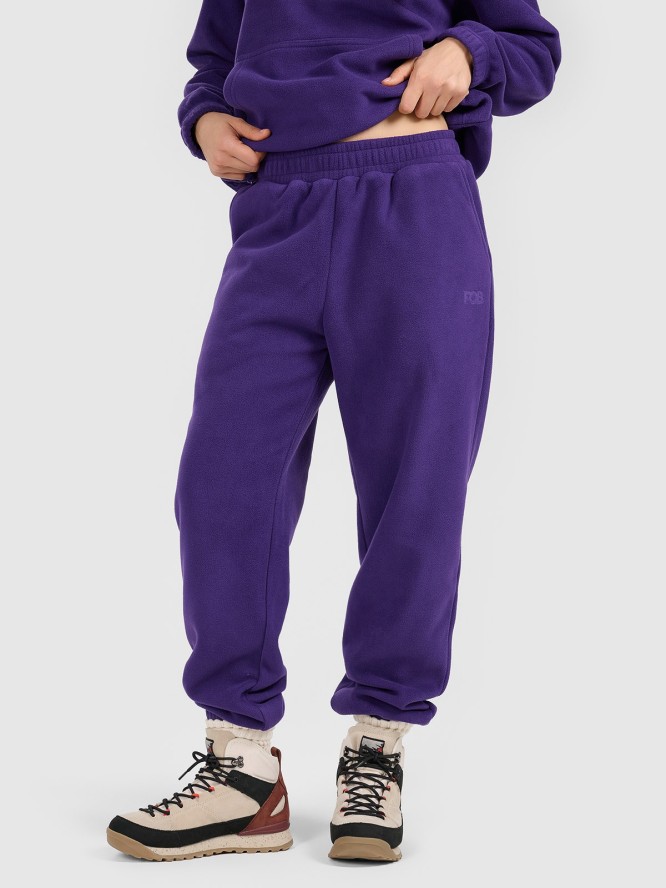 4F Spodnie dresowe polarowe damskie - fioletowe XS