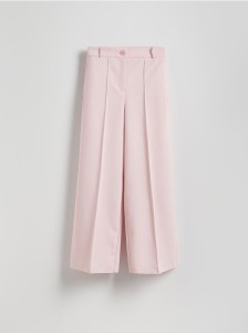 Spodnie z kantem - pastelowy róż