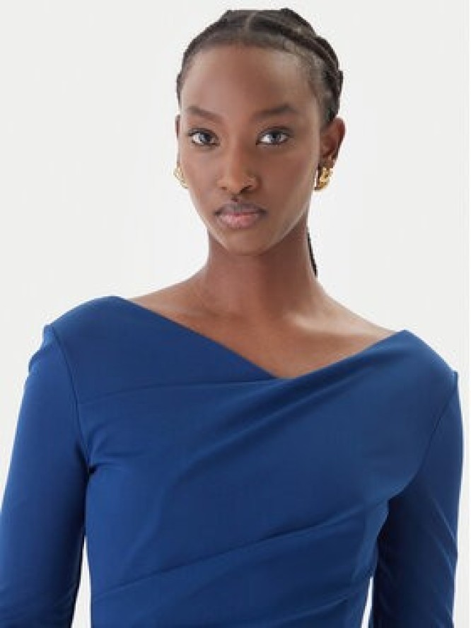 Rinascimento Sukienka koktajlowa CFC0127699003 Niebieski Slim Fit