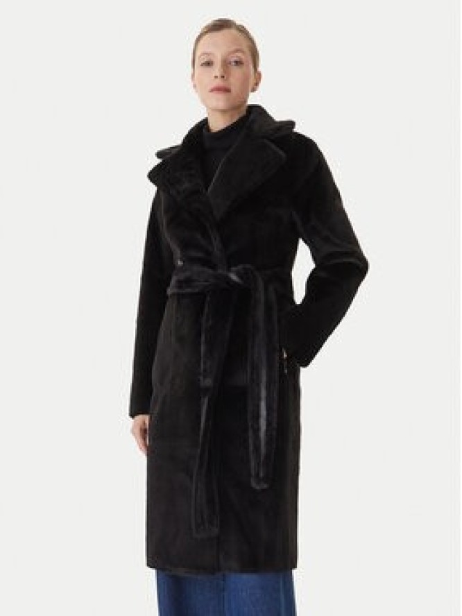 LOLA CASADEMUNT Płaszcz zimowy LF2501015 Czarny Regular Fit