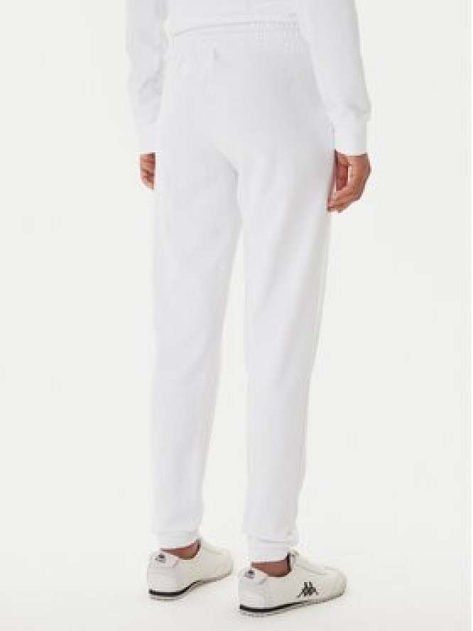 Kappa Spodnie dresowe Festa 331M34W Biały Regular Fit