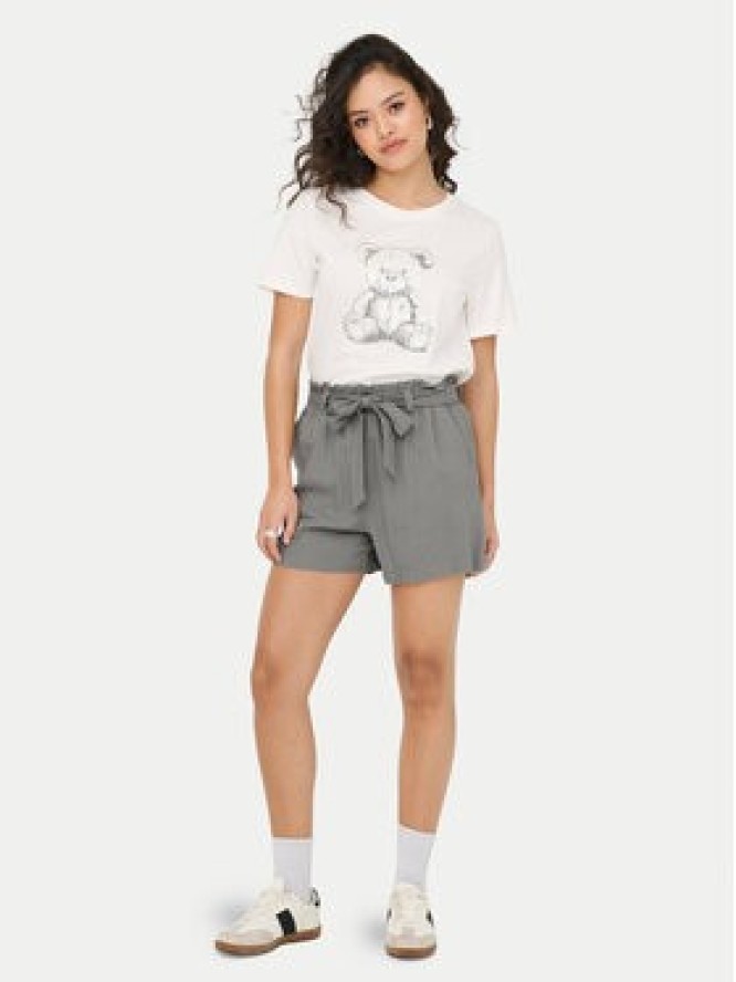 JDY Szorty materiałowe Say 15225921 Szary Regular Fit