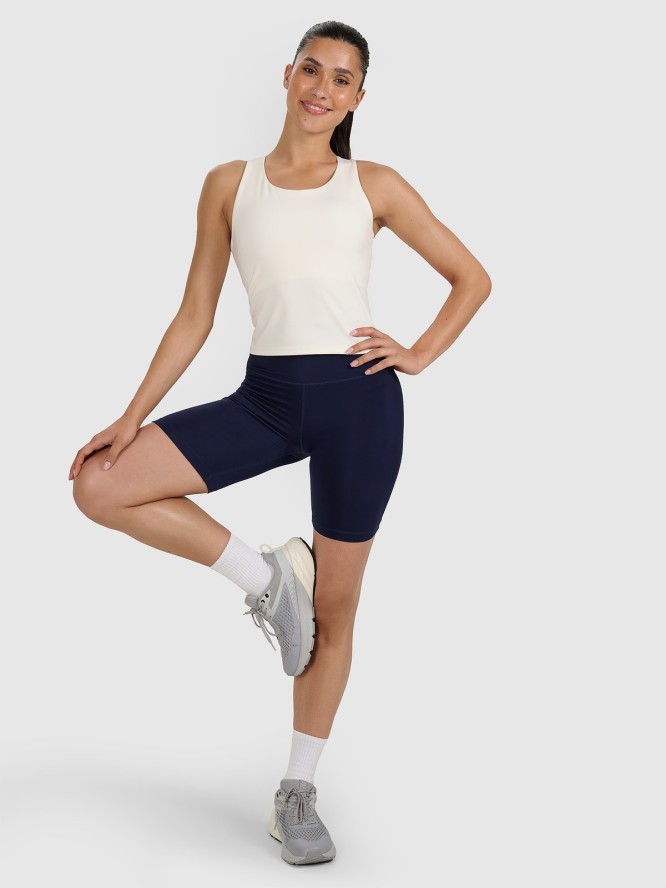 4F Top treningowy szybkoschnący damski - biały L