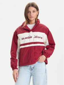 Guess Jeans Kurtka przejściowa W5BL11 WGYL2 Czerwony Regular Fit