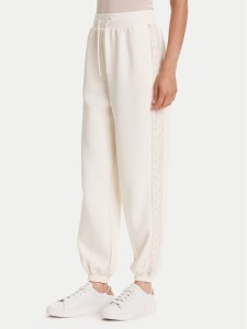 Guess Spodnie dresowe V5YB02 KB3P2 Écru Regular Fit