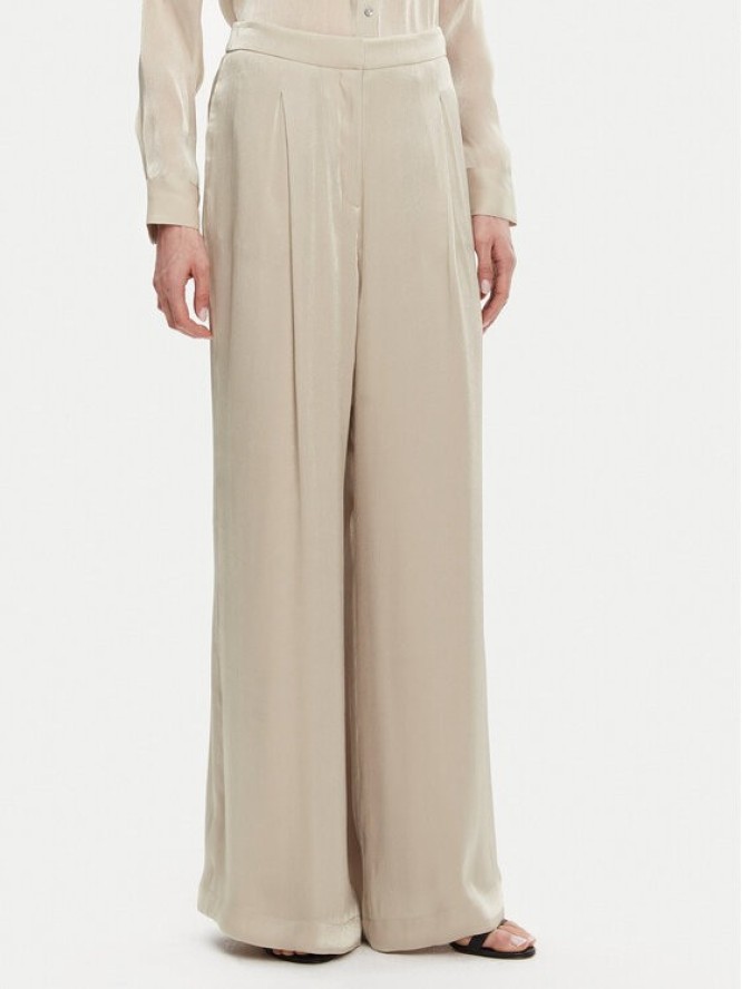 MICHAEL Michael Kors Spodnie palazzo MS430638BB Beżowy Wide Leg