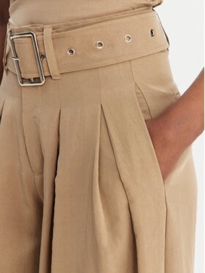 Eleh Spodnie palazzo SS260099 Beżowy Wide Leg