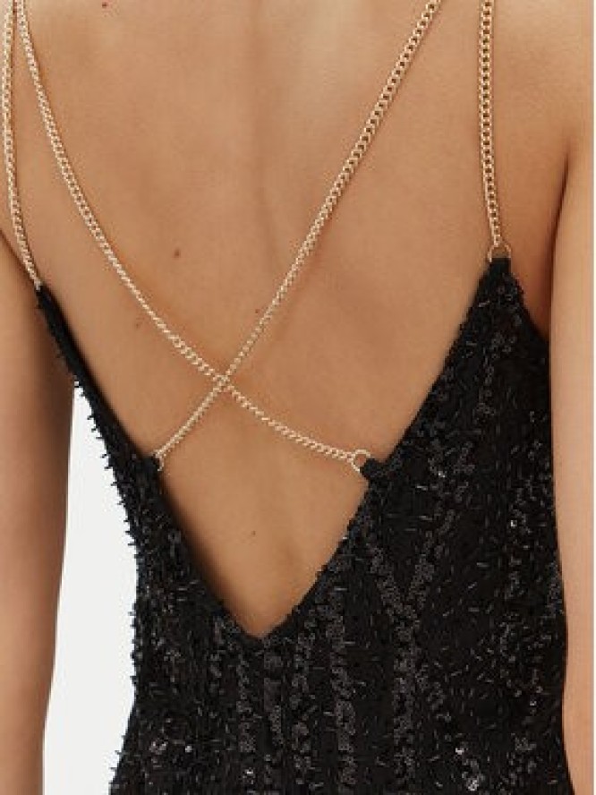 Imperial Sukienka koktajlowa A9990058S Czarny Regular Fit