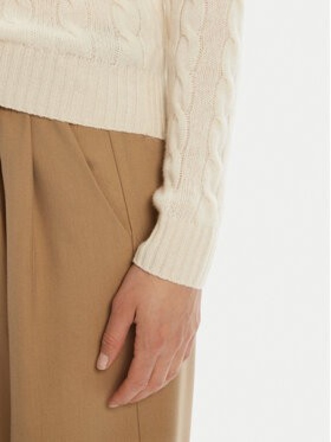 Polo Ralph Lauren Sweter 211971866001 Écru Slim Fit