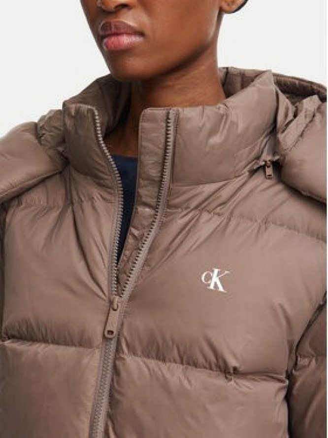 Calvin Klein Jeans Kurtka puchowa Essential LV047H500G Brązowy Relaxed Fit