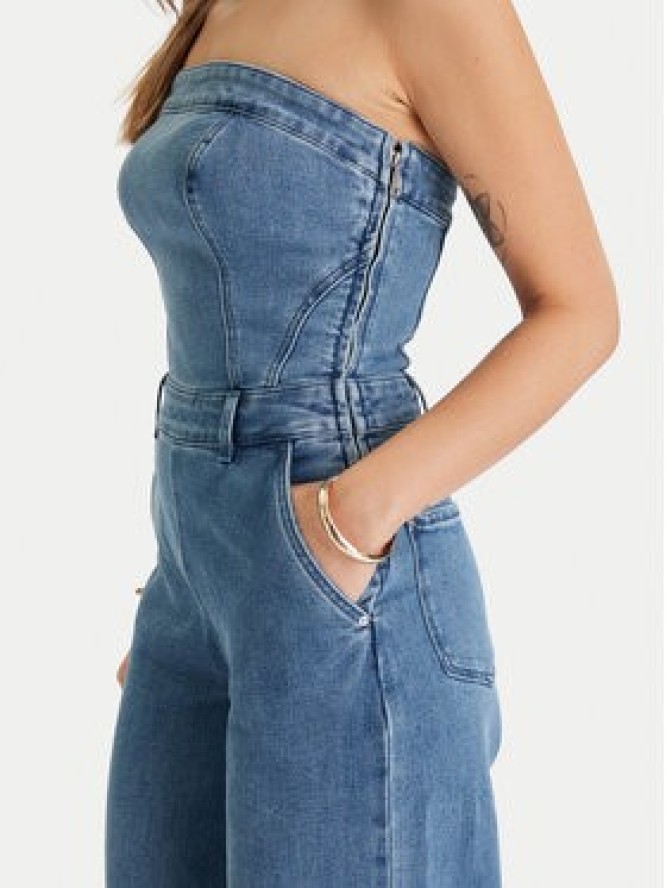 Guess Kombinezon W5BD1F D4LU0 Niebieski Regular Fit