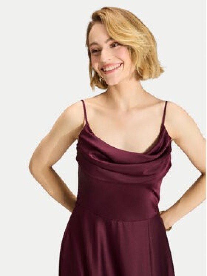 Swing Sukienka wieczorowa 5AI13600 Bordowy Regular Fit