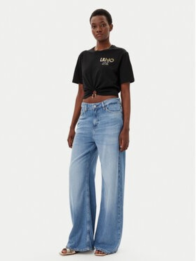 Liu Jo T-Shirt WA5139 JS923 Czarny Regular Fit