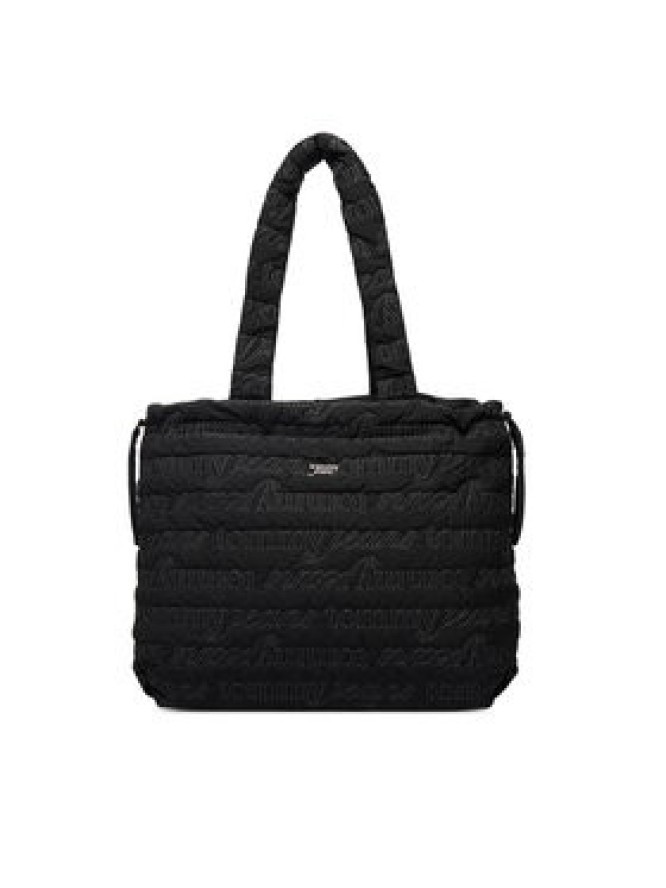 Tommy Jeans Torebka Tjw Icon Nylon Tote Aop AW0AW18649 Czarny