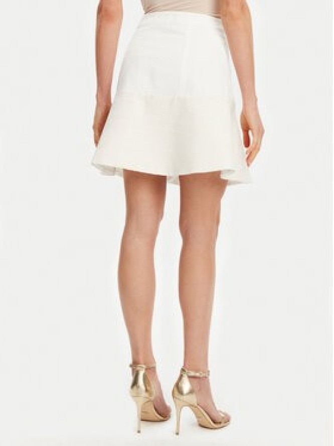 Guess Spódnica mini W5GD87 WH610 Écru Regular Fit