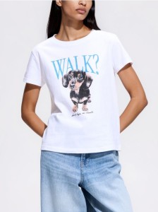 T-shirt z nadrukiem - biały