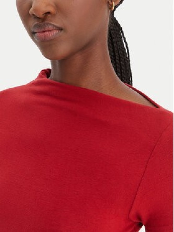 Guess Bluzka W6RP16 KD012 Czerwony Regular Fit