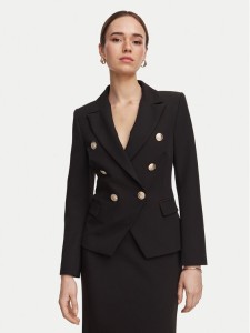 Rinascimento Marynarka CFC0131077003 Czarny Slim Fit