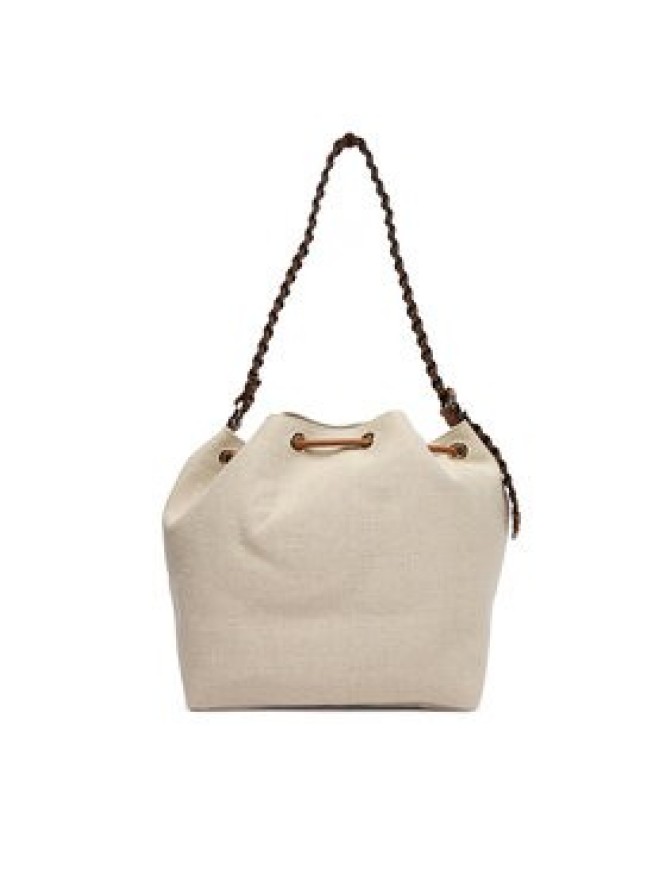 Tommy Hilfiger Torebka Th Elev Summer Bucket Canvas AW0AW18631 Beżowy