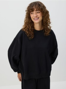 Bawełniana bluza - czarny