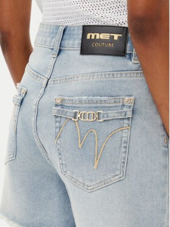 MET Szorty jeansowe M10 133SH Niebieski Regular Fit