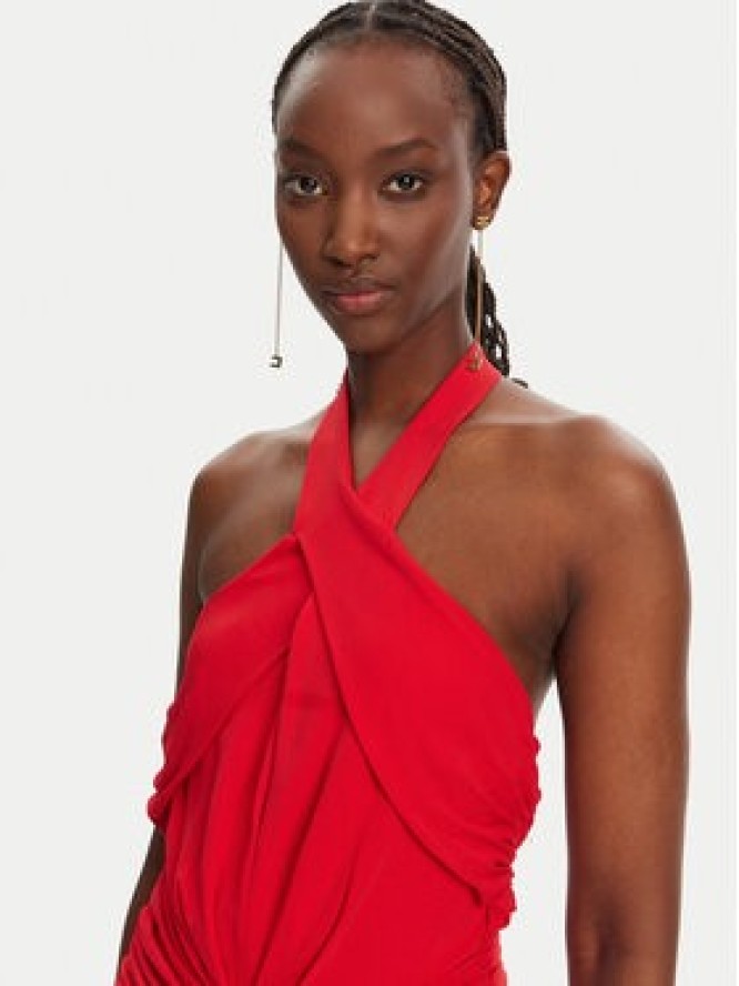 Elisabetta Franchi Sukienka koktajlowa AB71952E2 CG5 Czerwony Regular Fit