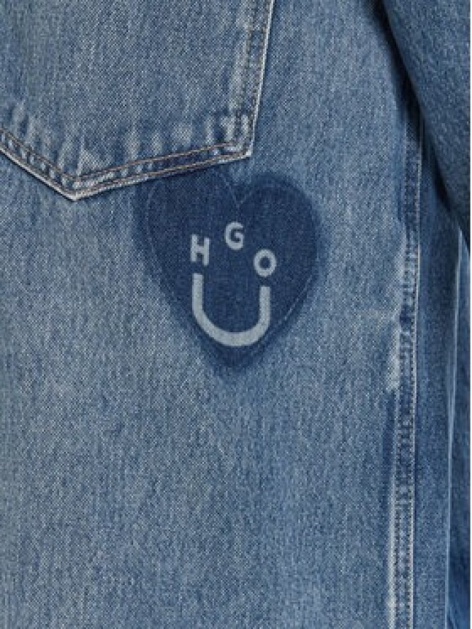HUGO Koszula jeansowa Garesa_2_B 50544492 Niebieski Relaxed Fit