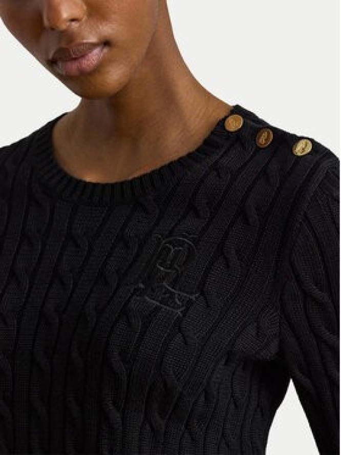 LAUREN RALPH LAUREN Sweter 200P14039001 Czarny Regular Fit