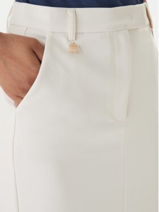 Fracomina Spódnica midi FR26SG2012W42901 Écru Regular Fit