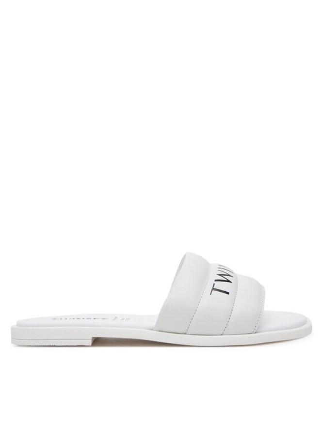 TWINSET Klapki 251GCJ040 Biały