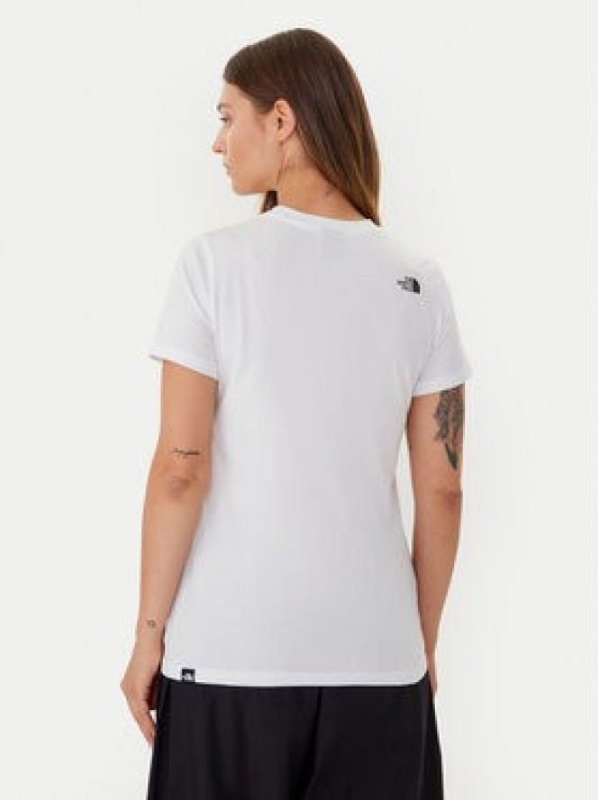 The North Face T-Shirt Easy NF0A8A6D Biały Regular Fit