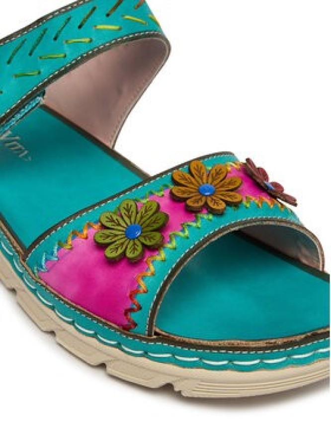 Laura Vita Klapki Dorry 13 Turkusowy