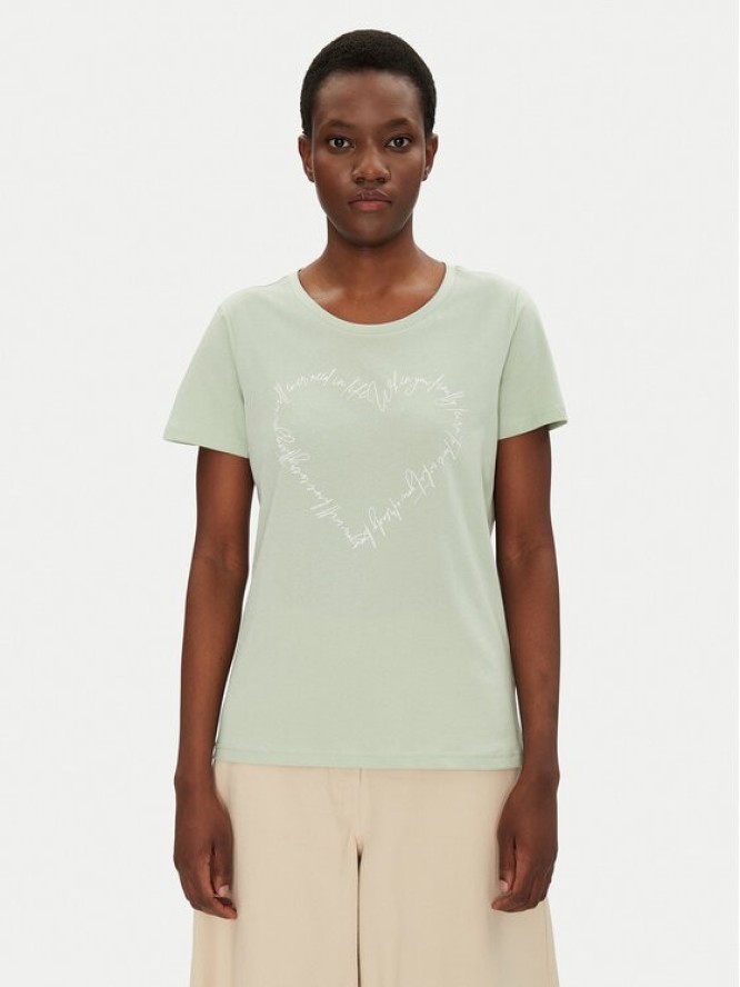 Fransa T-Shirt 20615482 Zielony Regular Fit