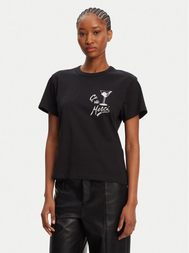 HUGO T-Shirt Destrel_2 50544897 Czarny Loose Fit