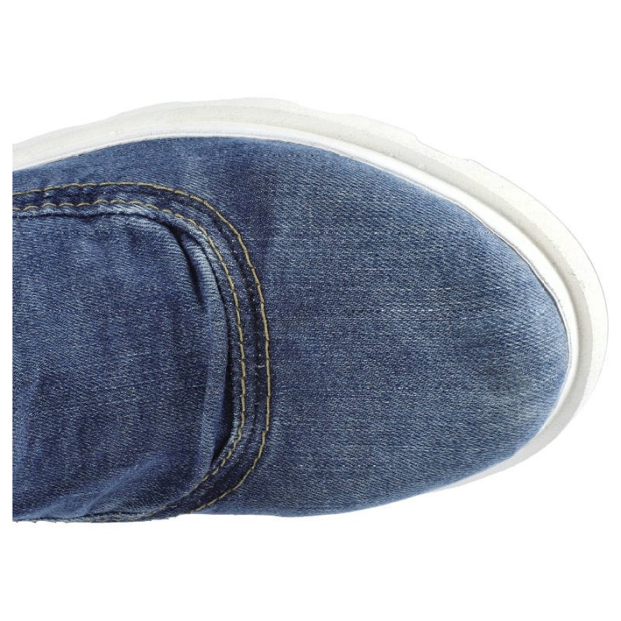 Jeansowe Botki Lanqier Damskie Lekkie Obuwie